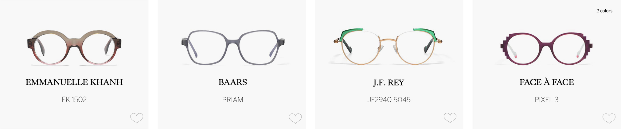 French store eyeglasses brands