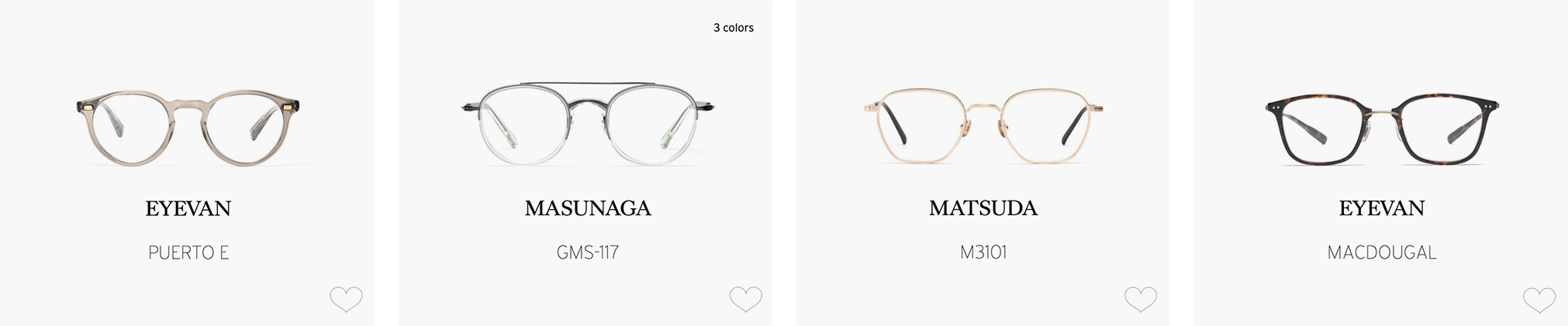 Japanese store eyeglasses brands